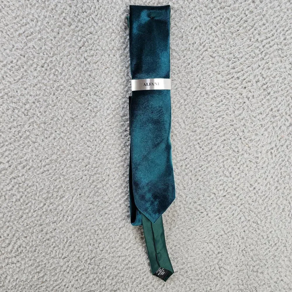 Alfani Cameo Velvet Slim Necktie Men's One Size Hunter~